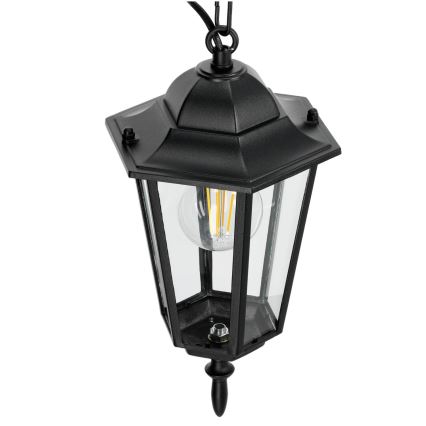 Utomhus ljuskrona med kedja 1xE27/60W/230V svart