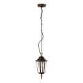 Utomhus ljuskrona på kedja ARRAIA 1xE27/15W/230V IP44 brons patina