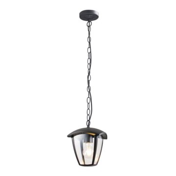 Utomhus ljuskrona på kedja SURVA 1xE27/60W/230V IP44 svart