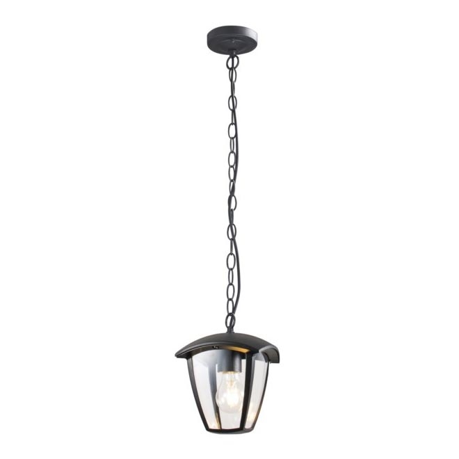 Utomhus ljuskrona på kedja SURVA 1xE27/60W/230V IP44 svart