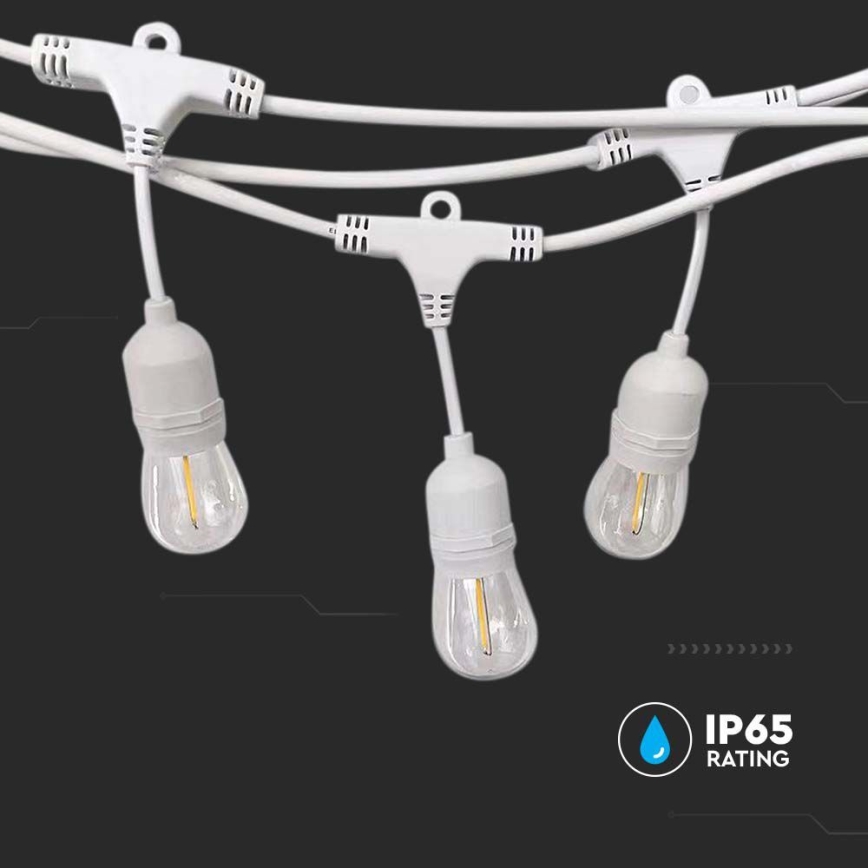 Utomhus řetěz STRING 15xE27/40W/230V 15m IP65