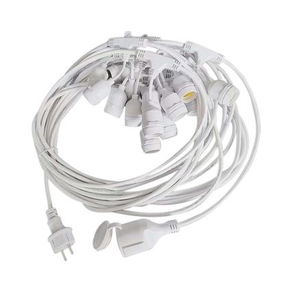 Utomhus řetěz STRING 15xE27/40W/230V 15m IP65