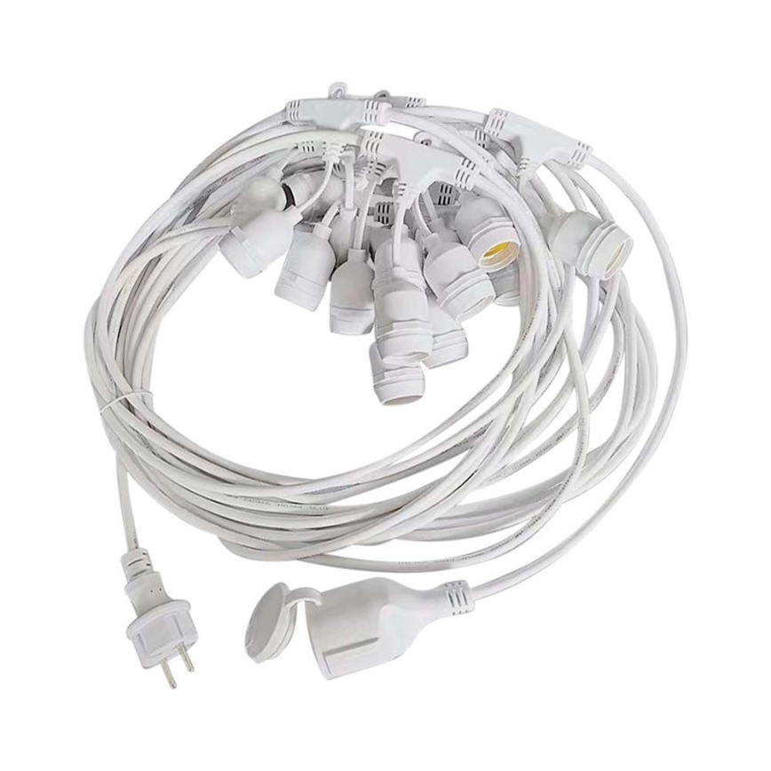 Utomhus řetěz STRING 15xE27/40W/230V 15m IP65