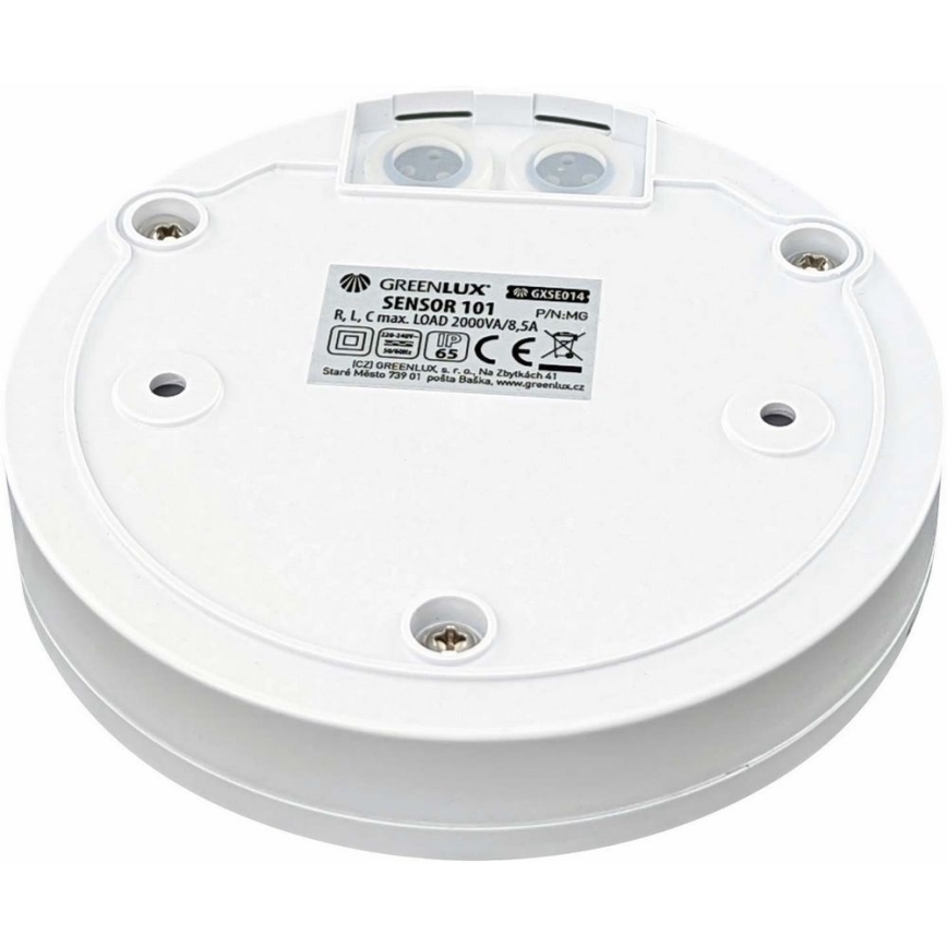 Utomhus rörelsesensor 360x120° vit IP65