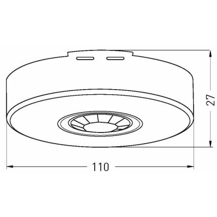 Utomhus rörelsesensor 360x120° vit IP65