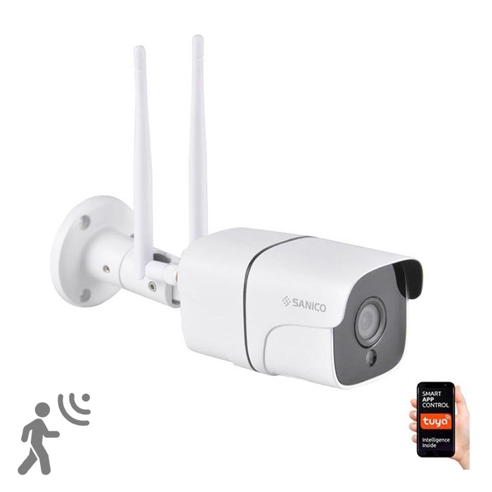 Utomhus smart övervakningskamera COSMO LED/230V/Wi-Fi Tuya IP65