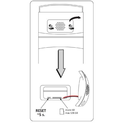 Utomhus smart övervakningskamera COSMO LED/230V/Wi-Fi Tuya IP65