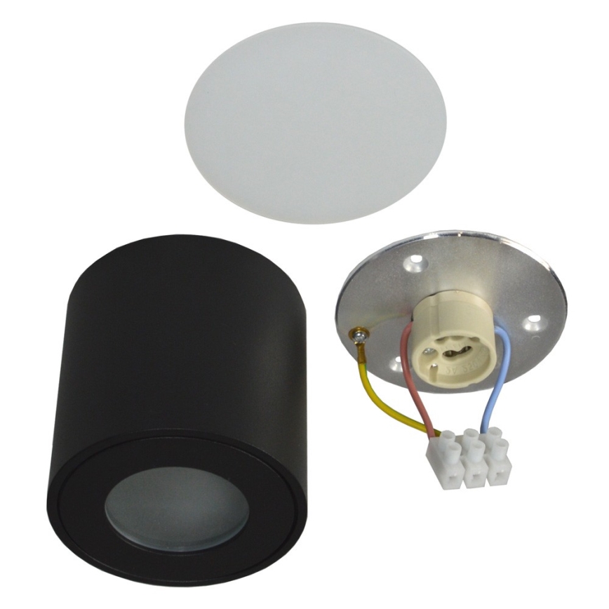 Utomhus Takbelysning FARA 1xGU10/50W/230V IP54 svart