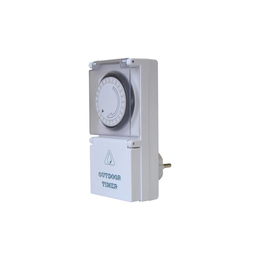 Utomhus timer mekanisk omkopplare daglig 16A/230V IP44