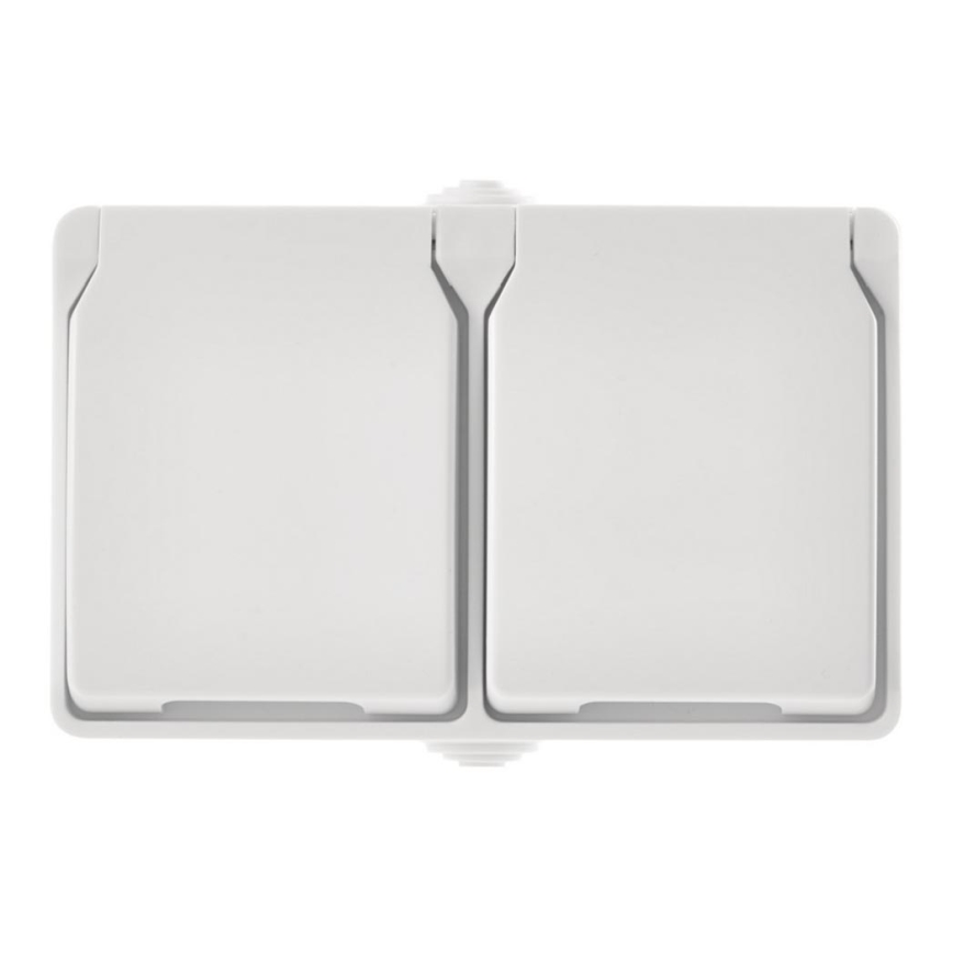 Utomhus Uttag 2xFRENCH 250V/16A IP44