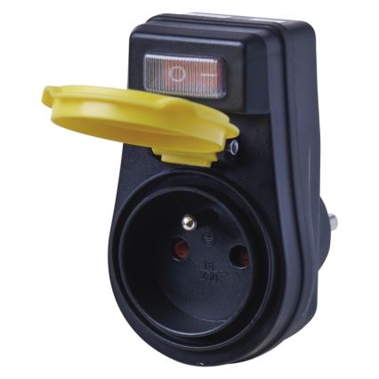 Utomhus Uttag med en strömbrytare FRENCH 250V/16A IP44