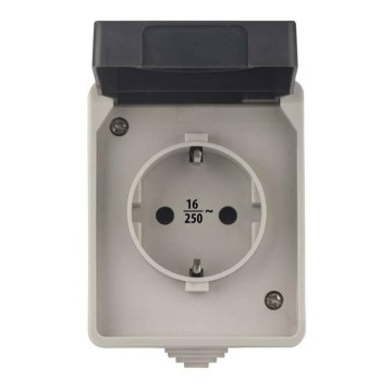 Utomhus Uttag SCHUKO 250V/16A IP44
