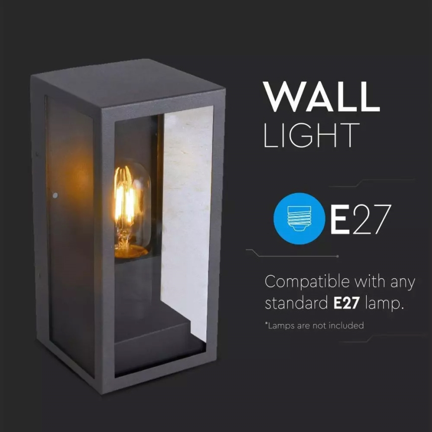 Utomhus Väggbelysning 1xE27/60W/230V IP44