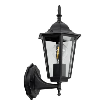 Utomhus väggbelysning 1xE27/60W/230V IP44 svart