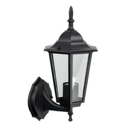 Utomhus väggbelysning 1xE27/60W/230V IP44 svart