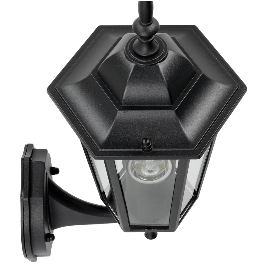 Utomhus väggbelysning 1xE27/60W/230V IP44 svart