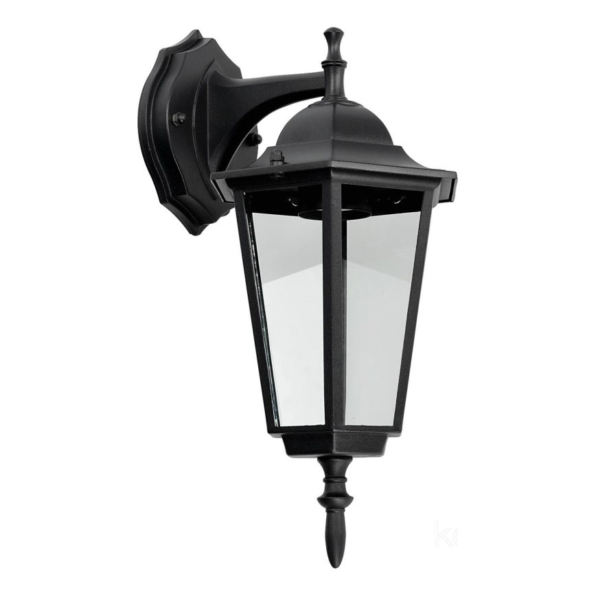 Utomhus väggbelysning 1xE27/60W/230V IP44 svart