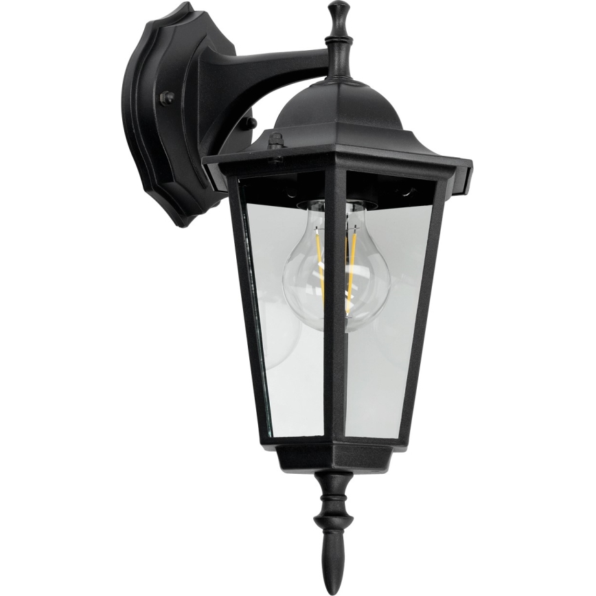 Utomhus väggbelysning 1xE27/60W/230V IP44 svart