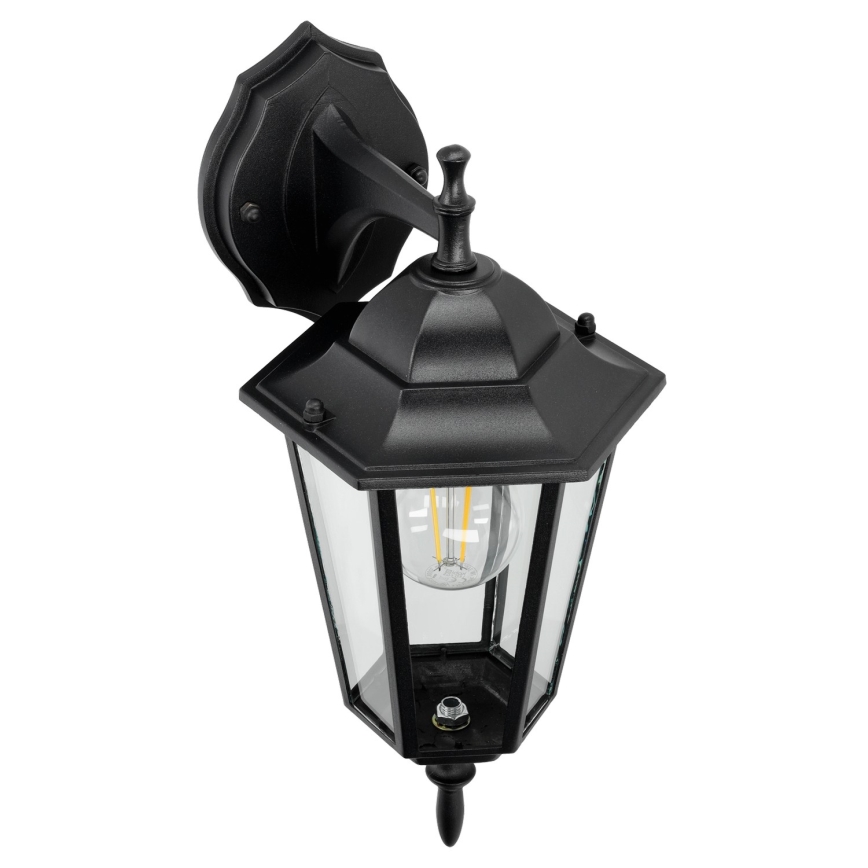 Utomhus väggbelysning 1xE27/60W/230V IP44 svart