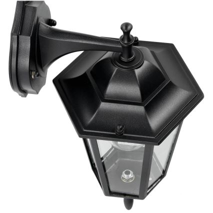 Utomhus väggbelysning 1xE27/60W/230V IP44 svart