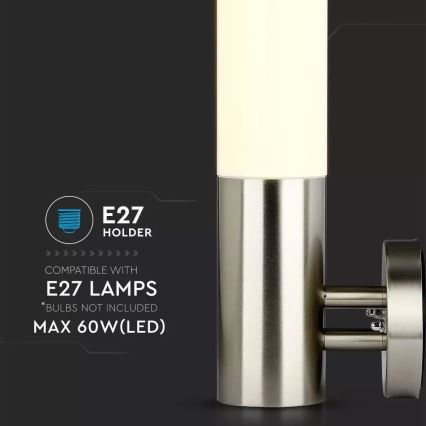 Utomhus Väggbelysning 1xE27/60W/230V IP65