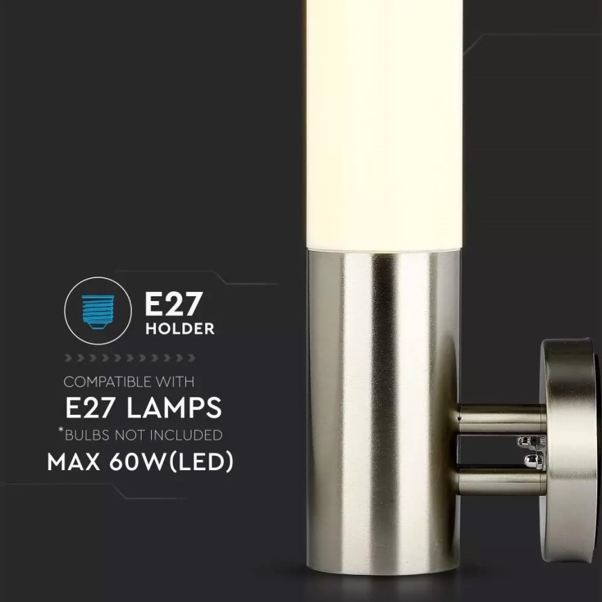 Utomhus Väggbelysning 1xE27/60W/230V IP65