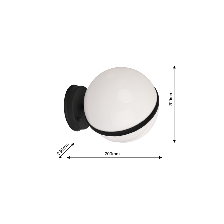 Utomhus väggbelysning CIRCULO 1xE27/40W/230V IP44