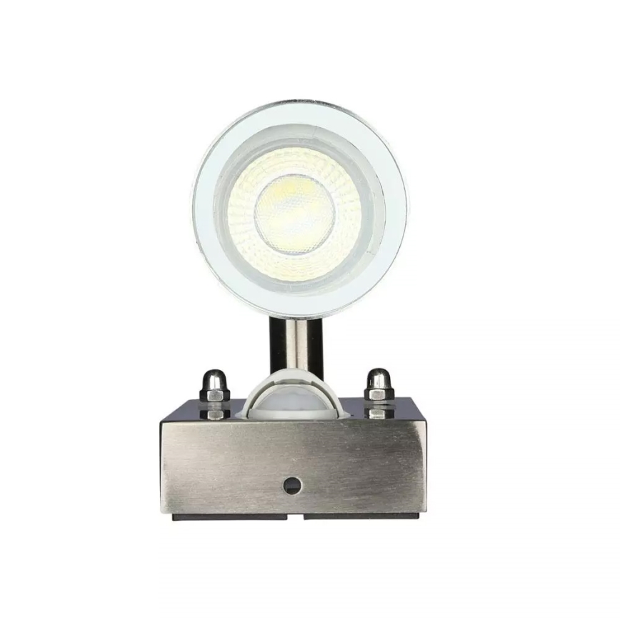 Utomhus Väggbelysning med sensor 2xGU10/35W/230V IP44