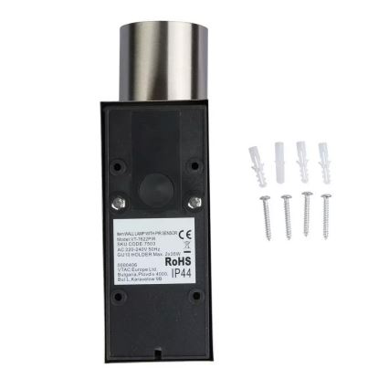 Utomhus Väggbelysning med sensor 2xGU10/35W/230V IP44