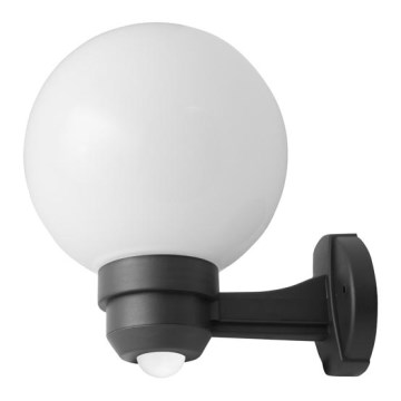 Utomhus Väggbelysning med sensor PARK 1xE27/60W/230V