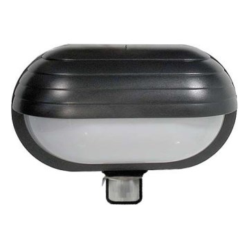 Utomhus Väggbelysning med sensor T261 1xE27/60W/230V
