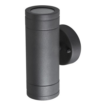 Utomhus Väggbelysning OLIMP 1 2xGU10/35W svart