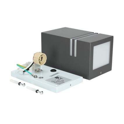 Utomhus väggbelysning QUAZAR 1xGU10/11W/230V IP44
