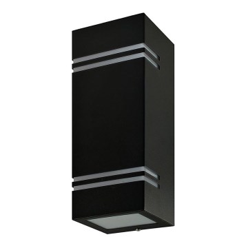 Utomhus väggbelysning QUAZAR7 2xGU10/11W/230V IP44 svart