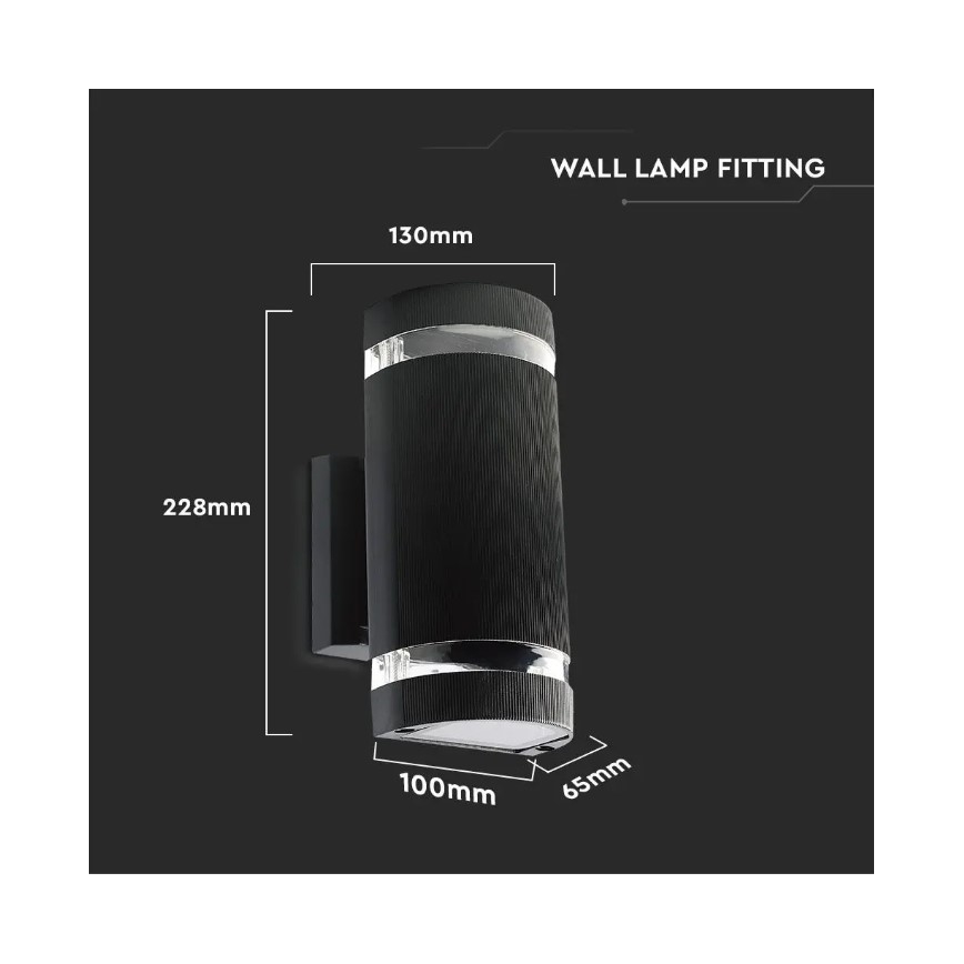 Utomhus vägglampa 2xE27/60W/230V IP44