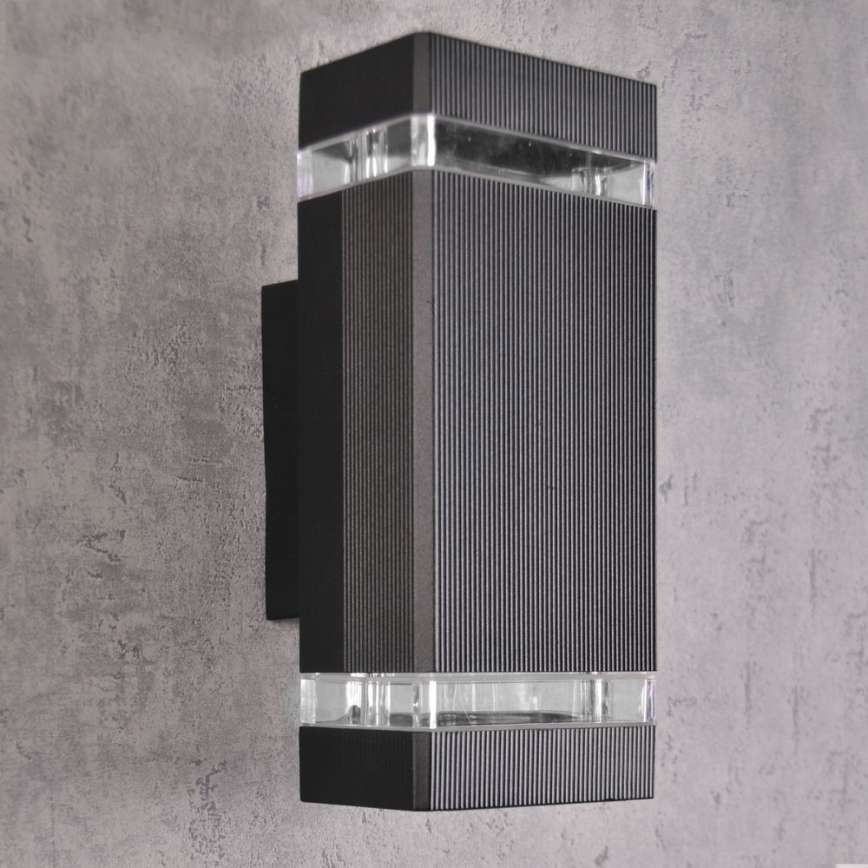 Utomhus vägglampa GILBERT 2xGU10/10W/230V IP44