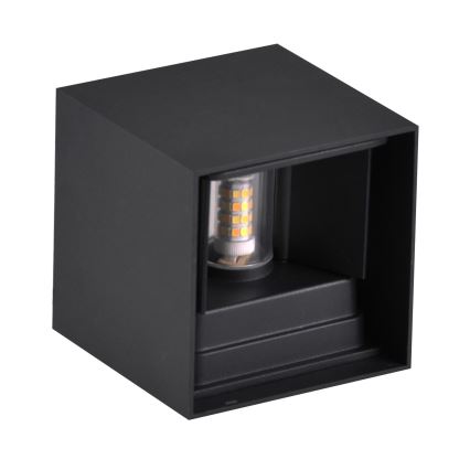 Utomhus vägglampa KIOTO 1xG9/5W/230V IP44 svart