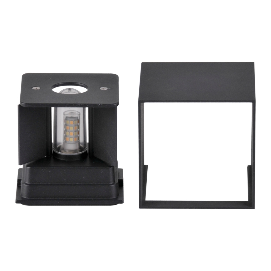 Utomhus vägglampa KIOTO 1xG9/5W/230V IP44 svart