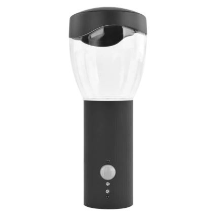 Utomhus vägglampa med sensor ARTEO 1xE27/15W/230V IP44