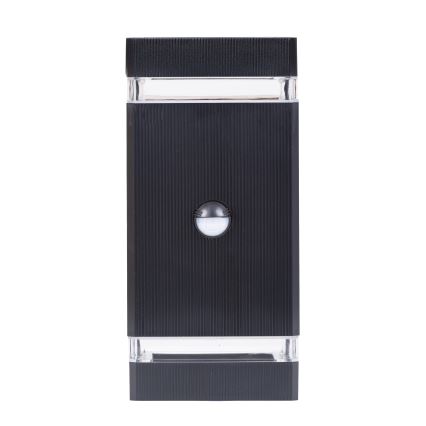 Utomhus vägglampa med sensor NIZZA 2xGU10/35W/230V IP65