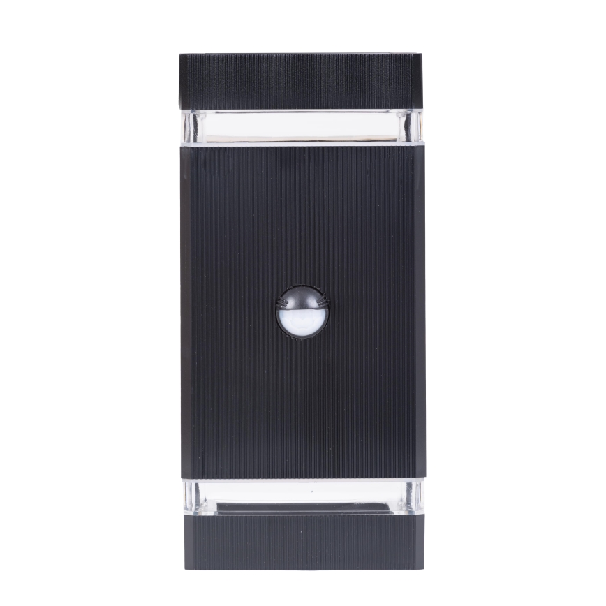 Utomhus vägglampa med sensor NIZZA 2xGU10/35W/230V IP65