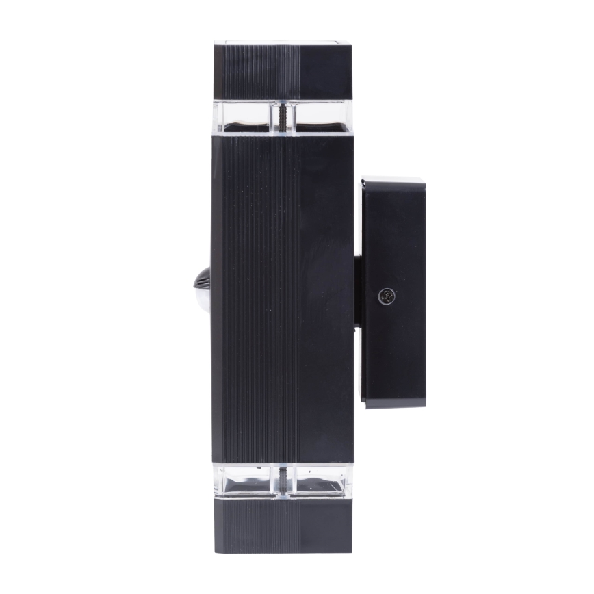 Utomhus vägglampa med sensor NIZZA 2xGU10/35W/230V IP65
