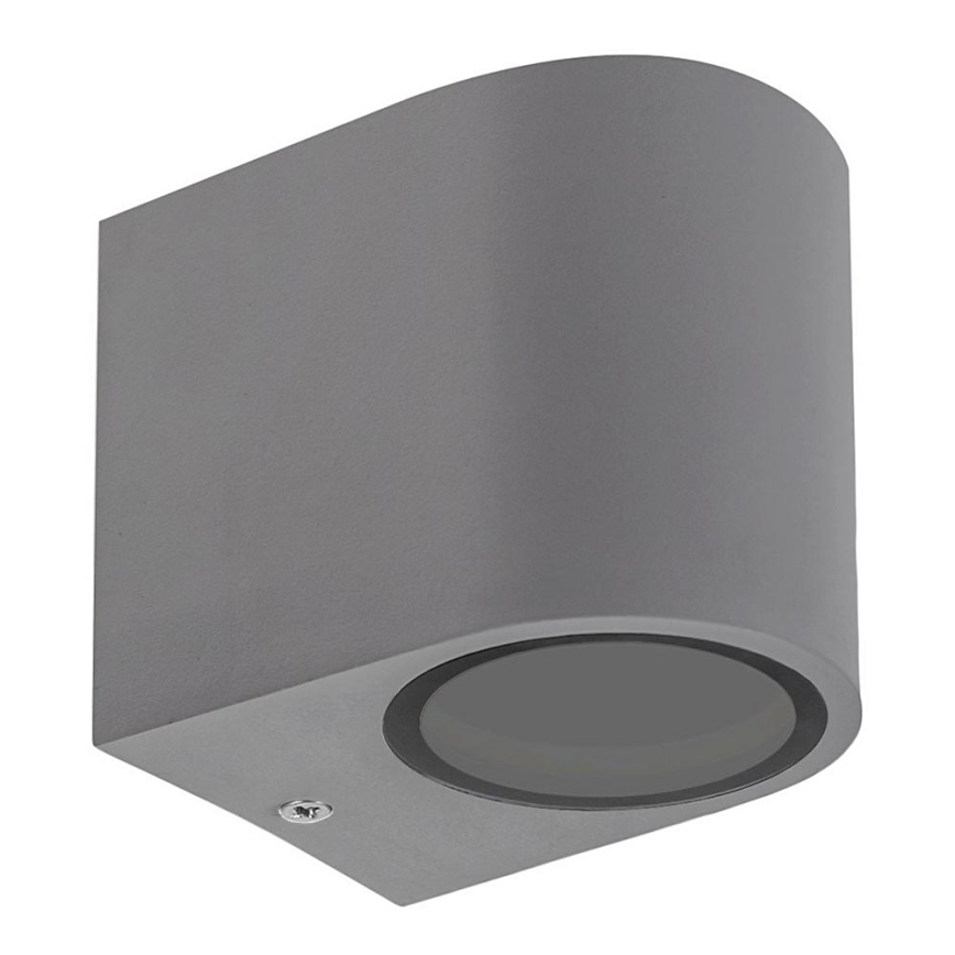 Utomhus vägglampa  PARETE 1xGU10/6W/230V IP54 grå