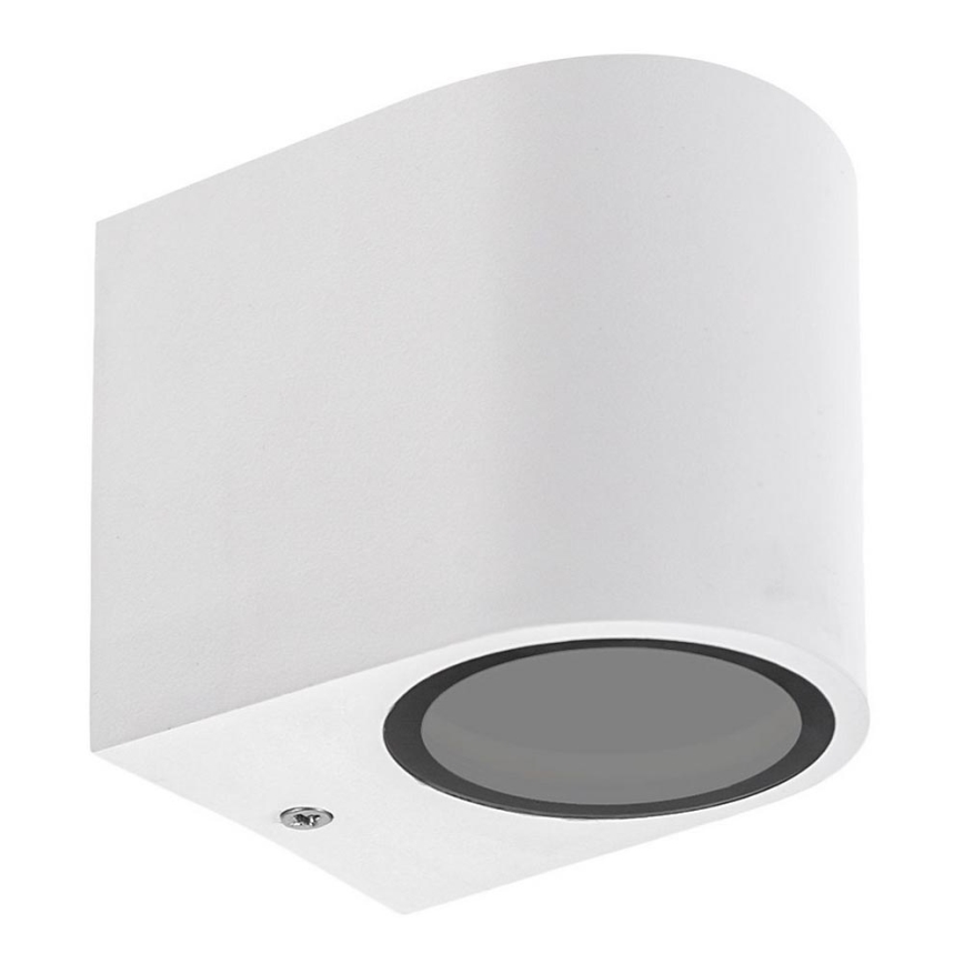 Utomhus vägglampa  PARETE 1xGU10/6W/230V IP54 vit 