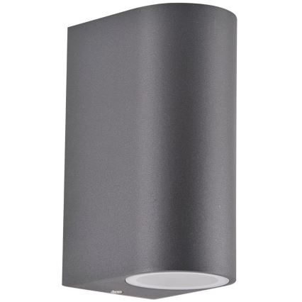 Utomhus Väggspotlight BOSTON 2xGU10/10W/230V IP44