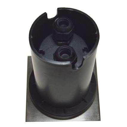 Utomhus infälld armatur 1xGU10/35W/230V IP44 matt krom