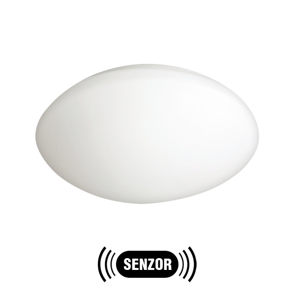 Utomhusbelysning med sensor PETRA 1xE27/60W/230V opal Reservglas IP44