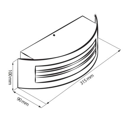 Utomhusbelysninging SITOM 1xE27/14W/230V