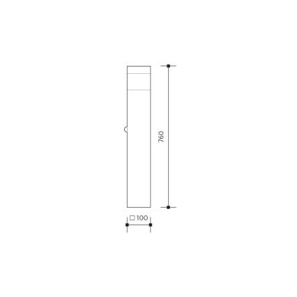 Utomhusensor lampa GARD 1xE14/60W/230V IP44
