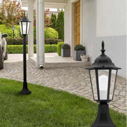 Utomhuslampa 1xE27/20W/230V IP43 96,5 cm svart